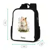 Dier - Natuur - Hamster Rugzak - Zwart middel -productfoto_formaten