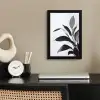 Plant - Bladeren - Minimalistisch - Zwart fotolijst zwart zonder passe partout klein -sfeer1