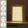 Citroenen - Wit - Bloemen - Patroon Light Box met kabel (Tafellamp) klein 925 -USP_NL