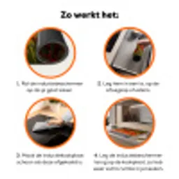 Stormachtige Klaprozenhemel Inductie beschermer vinyl 3mm klein -zzzzzzz-td-werking