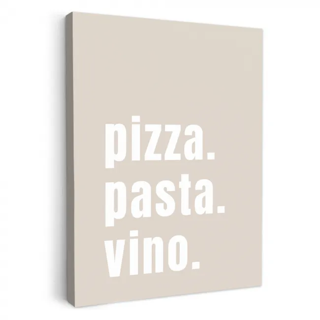 Canvas schilderij - Culinair Triptiek