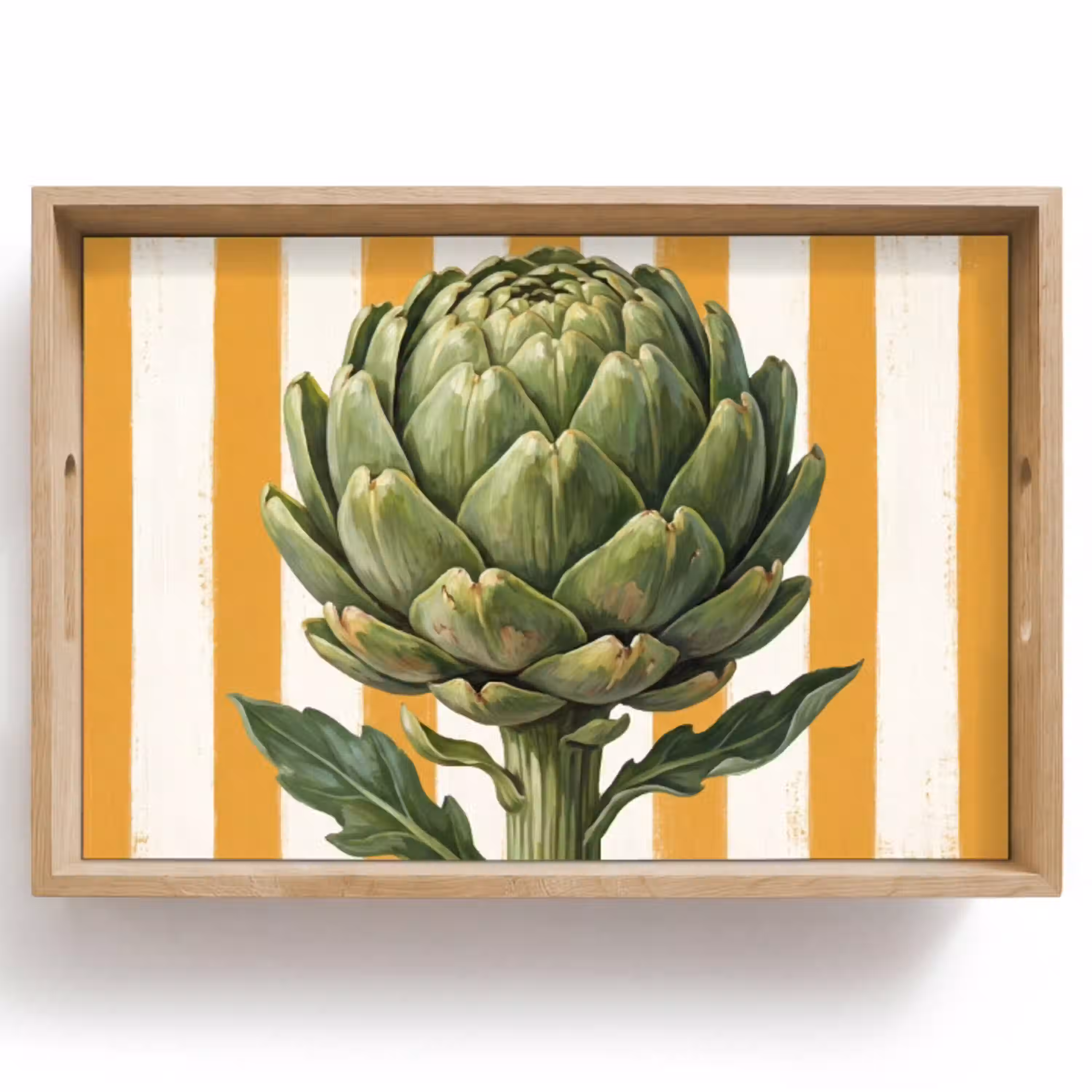 Artisjok - Modern - Groente Dienblad Rechthoek middel -z3d_shopping