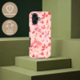 Botanisch - Bloemen - Rood Toughcase MagSafe Apple iPhone 17 klein 1017 -USP_PrintM_NL