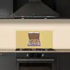 Pizza - Doos - Salami - Illustratie keuken achterwand spatscherm klein -sfeer1