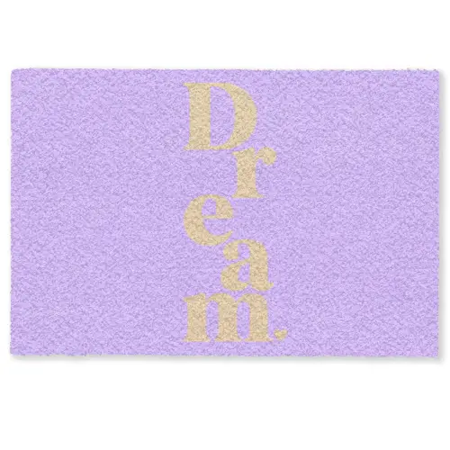 Dream - Paars - Typografisch Deurmat klein -zkaufland3d