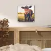 Koe - Zonsondergang - Bloemen - Gras - Dieren plexiglas 5mm klein -sfeer4