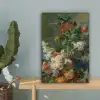 Stilleven met bloemen - Schilderij van Jan van Huysum canvas 2cm klein -sfeer4