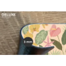 Patroon - Bloemen - Kleurrijk Placemat vinyl groot -closeup