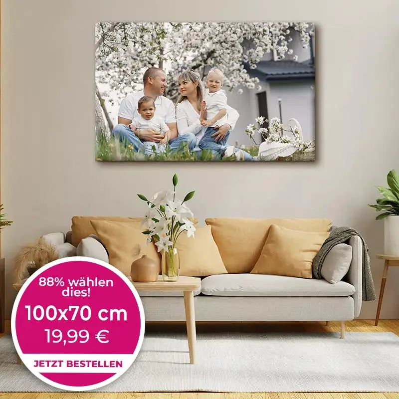 Foto auf Leinwand 100x70 cm