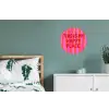 Tekst - Modern - Kleurrijk Wandcirkel aluminium klein -slaapkamer