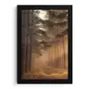 Bos - Mist - Zonlicht fotolijst zwart zonder passe partout klein -3d