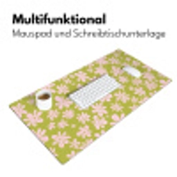 Bloemen - Roze - Getekend - Patroon Muismat XXL klein -ysfeer4_duits