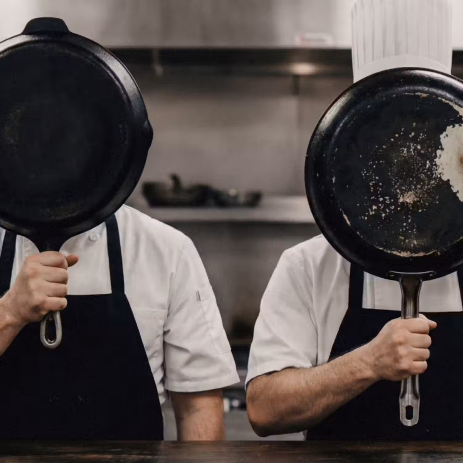 Behang - Koks - Koekenpannen - Keuken