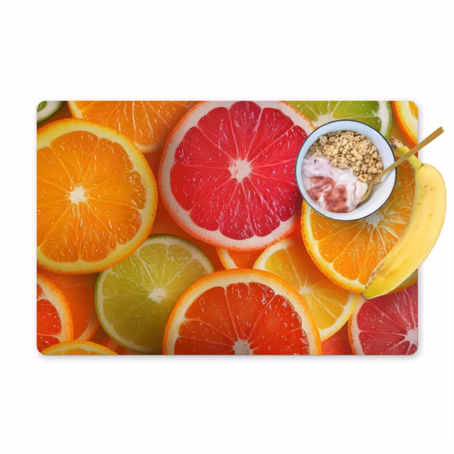 Tischset - 6 Stück - Obst - Bunt - Nahaufnahme