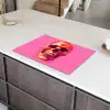 Felroze - Tanden - Schedel Inductie beschermer vinyl 3mm klein -sfeer8