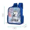 IJsbeer - Kroon - Winter Kinderrugzak - Blauw middel -productfoto_formaten
