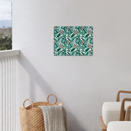 Panterprint - Bladeren - Jungle tuinposter los doek klein -sfeer8