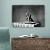 Bengaal - Kat - Tafelkleed - Zwart - Wit - Dier canvas 2cm klein -sfeer4