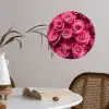 Rozen - Pink - Bloem Wandcirkel behangsticker klein -sfeer3