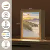 Strand - Duin - Gras - Zonsondergang - Zee Light Box met kabel (Tafellamp) klein -USP_NL