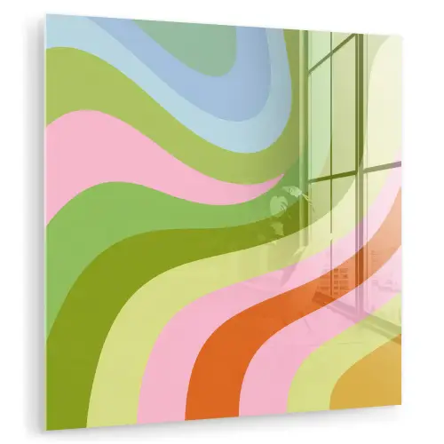 Lijnen - Pasteltinten - Golvend plexiglas 5mm klein -zzzproduct_nieuw