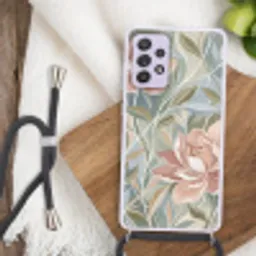 Elegant - Romantiek - Roze Hoesje Samsung Galaxy A52 5G met koord klein -sfeer4