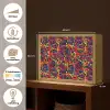 Waterverf - Rood - Geel Light Box met batterij (Wandlamp) middel 907 -USP_websiteoverzichtNL