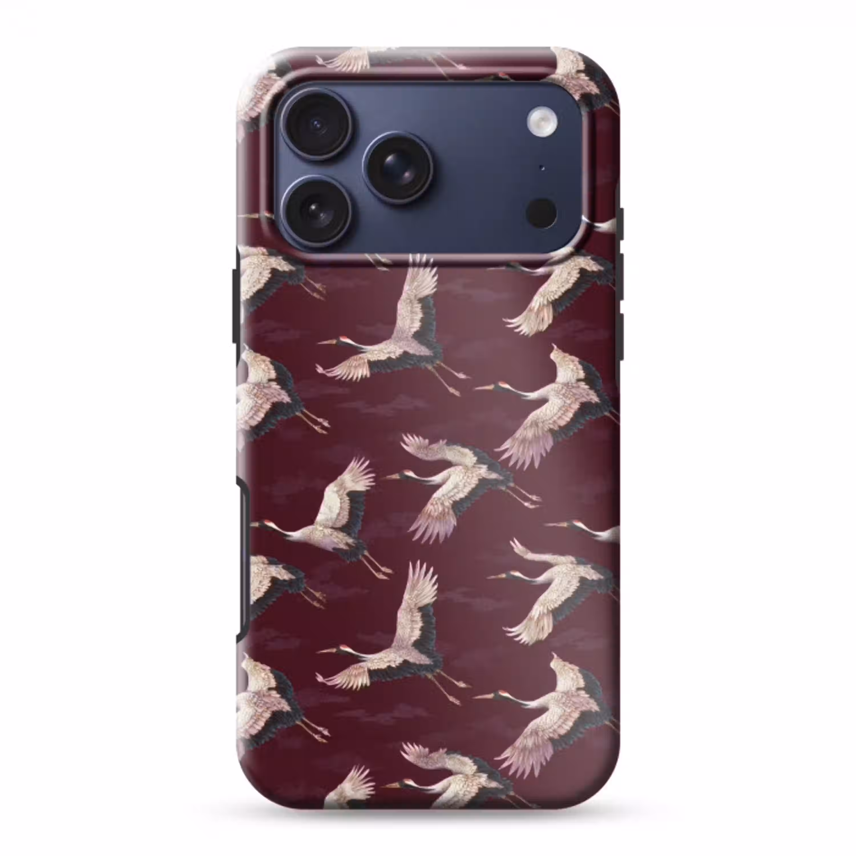 Kraanvogels - Klassiek - Bordeaux Toughcase MagSafe Apple iPhone 17 Pro Max klein 1019 -3d