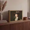 Vrouw - Victoriaans - Portret Light Box met batterij (Wandlamp) middel -sfeer2