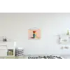 Mokken - Gestapeld - Keramiek - Kleurrijk textielposter latten blank klein -kinderkamer