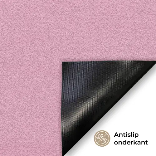 Eat me out don't stress me out - Roze - Handgeschreven Deurmat klein -antislip_NL