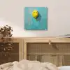 Ballon - Geel - Smiley plexiglas 5mm klein -sfeer4