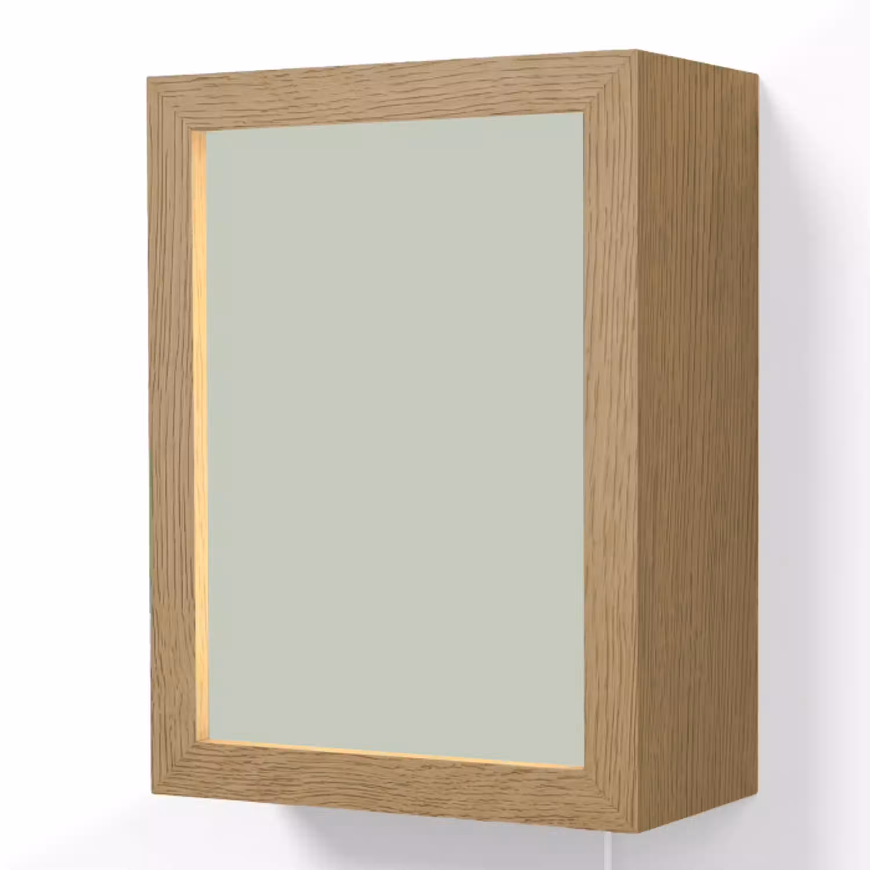 Frosted - Mint - Groen Light Box met kabel (Wandlamp) klein 929 -3d