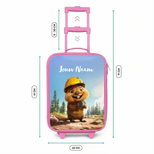 Billy Bouwhelm Kinderkoffer - Roze klein -productfoto_formaten