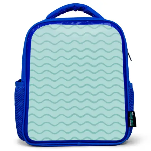 Zee - Dieren - Bluewave - Blauw Kinderrugzak - Blauw middel 862 -3d
