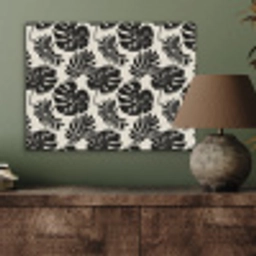 Modern - Monstera - Zwart PET vilt klein 837 -sfeer2