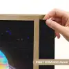 Planeet - Cirkel - Kleurrijk Light Box met batterij (Wandlamp) middel -USP_websiteprintNL