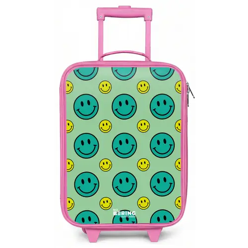 All smiles groen Kinderkoffer - Roze klein -zz3dotto