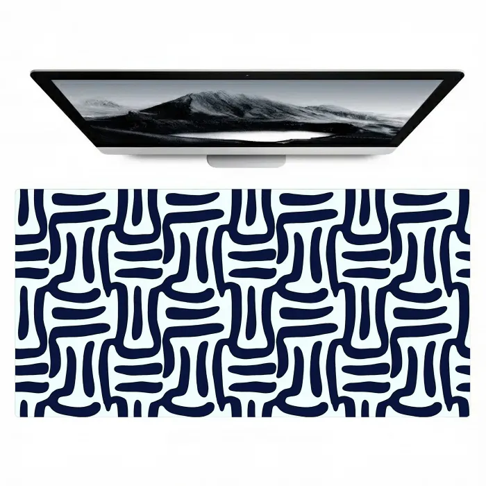 Abstract - Modern - Blauw Muismat XXL klein 681 -zzz3d