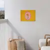 Lelie - Oranje - Lijst - Ovaal tuinposter los doek klein -sfeer8