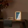 Strand - Zee - Golven Light Box met kabel (Tafellamp) klein -sfeer4