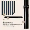 Verticale strepen - Blauw - Crème Inductie beschermer vinyl 3mm middel 274 -zzzzzzz-induclip_DE