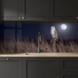 Kerkuil - Maan - Nacht keuken achterwand 2 middel -sfeer1