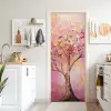 Boom - Roze - Goud - Modern deurposter klein -sfeer5