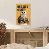 Geel - Uil - Vogel - Decoratie aluminium wit klein -sfeer3