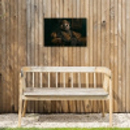 Panda - Hoed - Bril - Pak Tuinposter op houten frame 2 cm dik klein -sfeer4