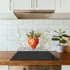 Aardbei - Rood - Mozaïek - Fruit keuken achterwand spatscherm klein -sfeer2