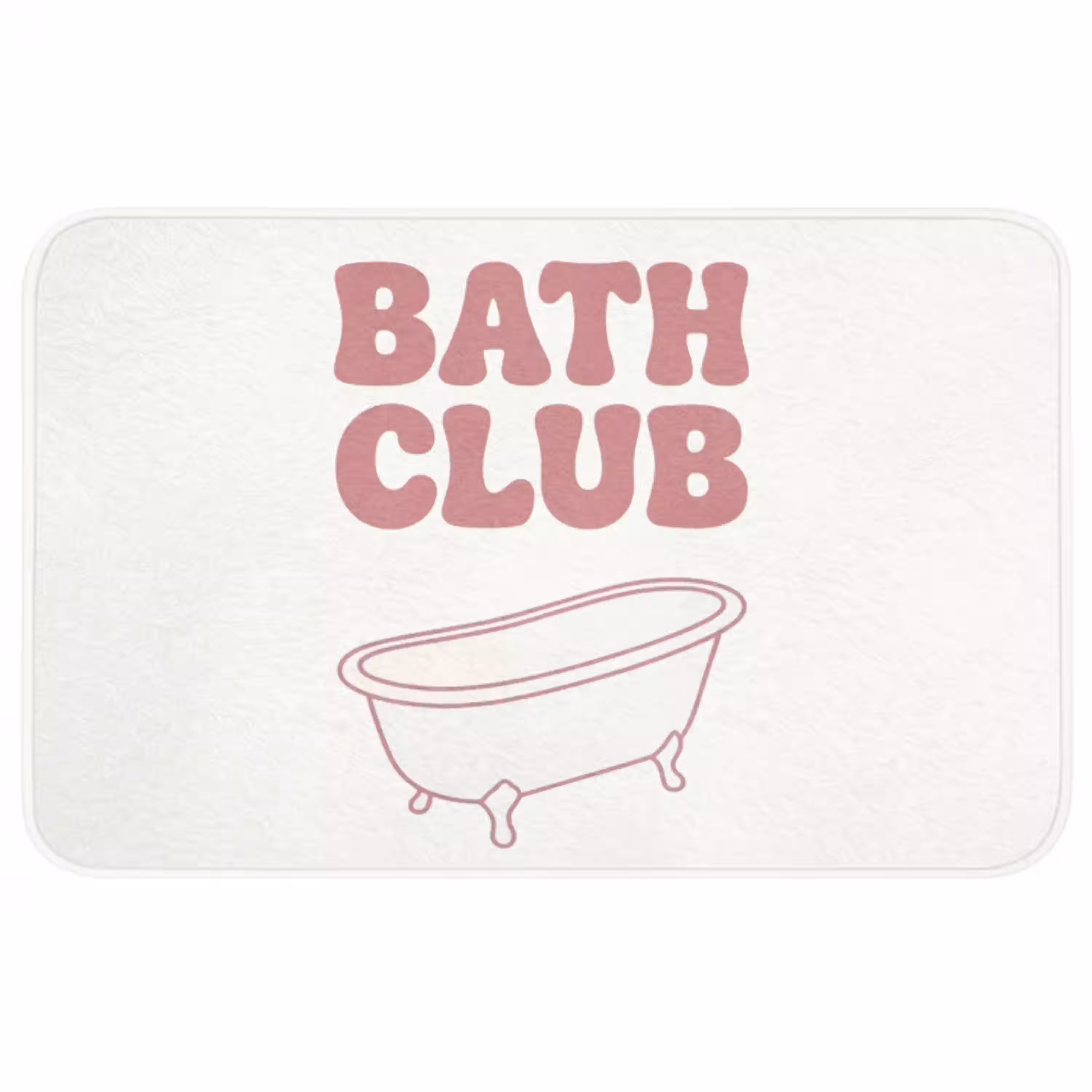 Retro - Bad - Roze Badmat middel -3d