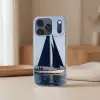 Zeilboot - Zee - Blauw Telefoonhoesje iPhone 17 Pro klein -sfeer2