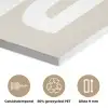 Pizza - Decoratie - Japandi - Wit PET vilt klein -closeup_NL